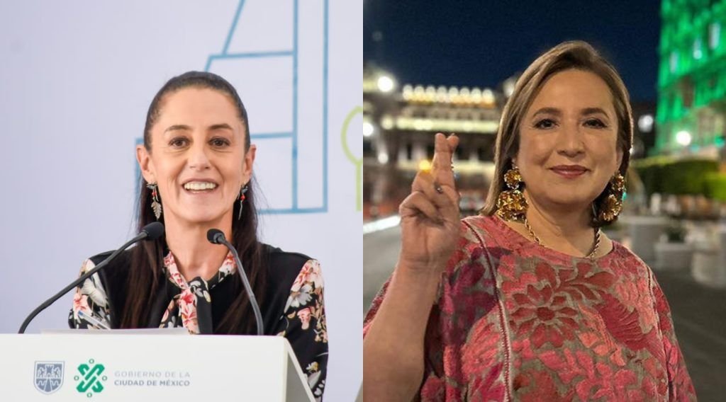 Sheinbaum arriba de Xóchitl