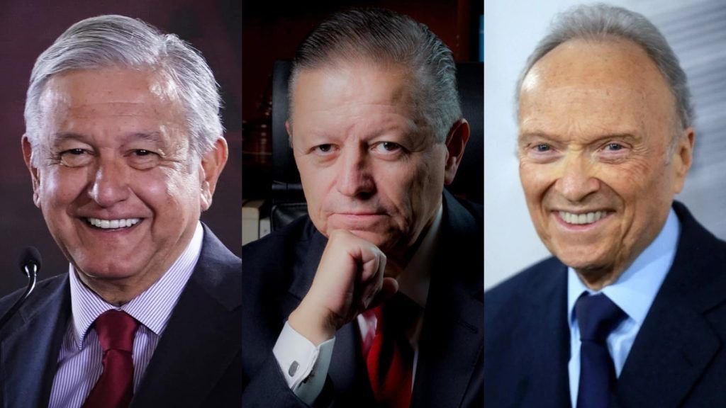 AMLO, Arturo Zaldívar, Alejandro Gertz. Imagen de Moviendo Ideas.