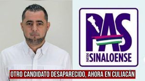 Luis Alonso García Corrales, candidato a regidor de Culiacán por el Partido Sinaloense (PAS) desaparecido.