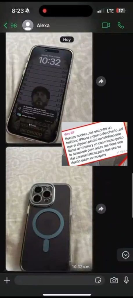 Quién no las hace, las paga: Veronica "N" detenida por un iphone.