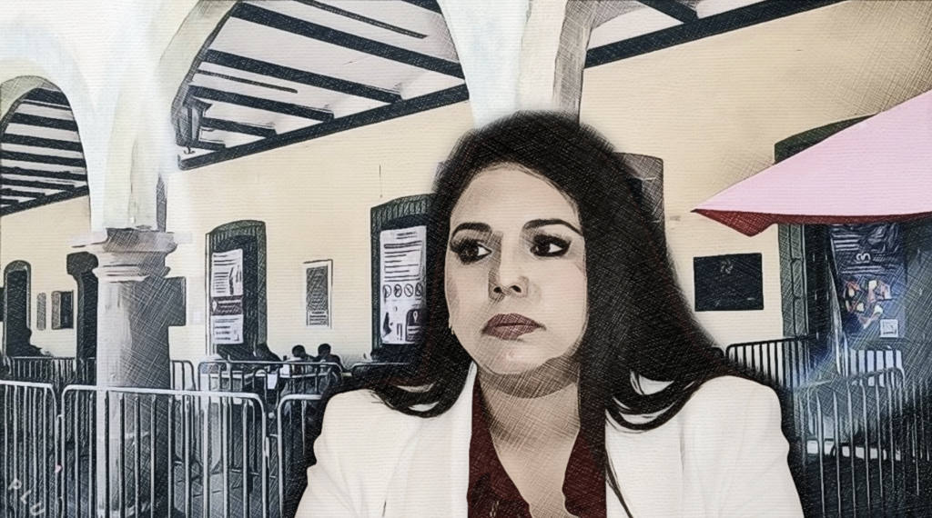 Tras la violencia en los plebiscitos del 26 de enero, Tonantzin Fernández cercó el ayuntamiento de San Pedro Cholula.