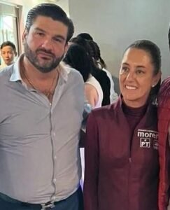 Claudia Sheinbaum, presidenta de México y Juan Pablo Perilla, abogado del narcotraficante Ismael "El Mayo" Zambada