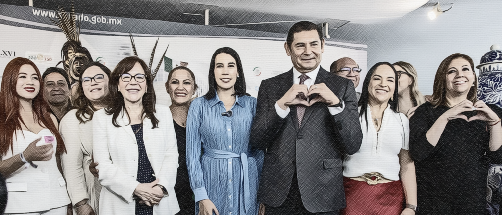 Armenta presenta Pasaporte Turístico 2025 en San Lázaro mientras perfila a dos de sus principales corcholatas para el 2027 y 2030