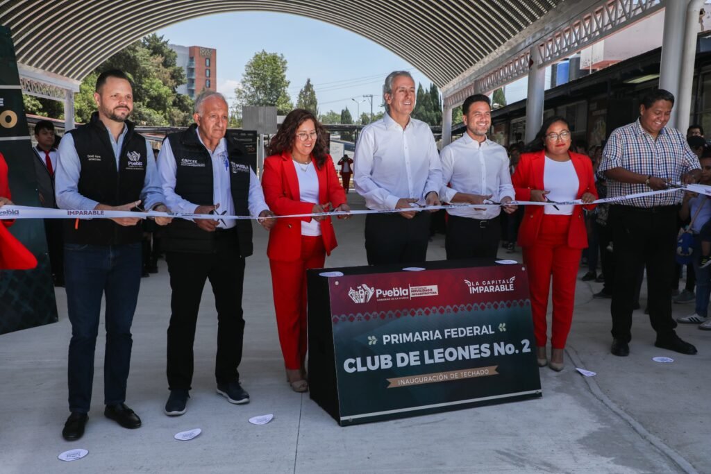 Pepe Chedraui inaugura techado escolar en Puebla: obra educativa con inversión estatal y federal por más de 24.5 mdp