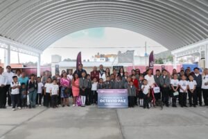 Gobierno de Pepe Chedraui entrega techado escolar que beneficiará a 110 estudiantes