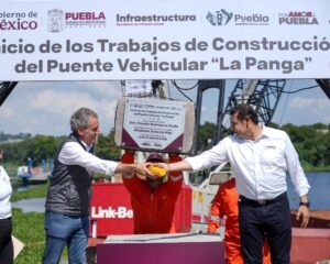 Tras 20 años, arranca la obra del puente L aPanga con inversión de 292.6 mdp. 480 metros de conexión y 1.7 millones de personas beneficiadas.