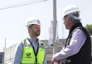 El titular de Movilidad e Infraestructuraacciones David Aysa, supervisa acciones para evitar riesgos por lluvias