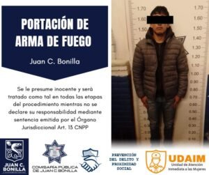 El detenido fue puesto a disposición de la autoridad competente.