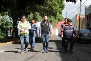 David Aysa coordina trabajos en una de las vialidades más transitadas