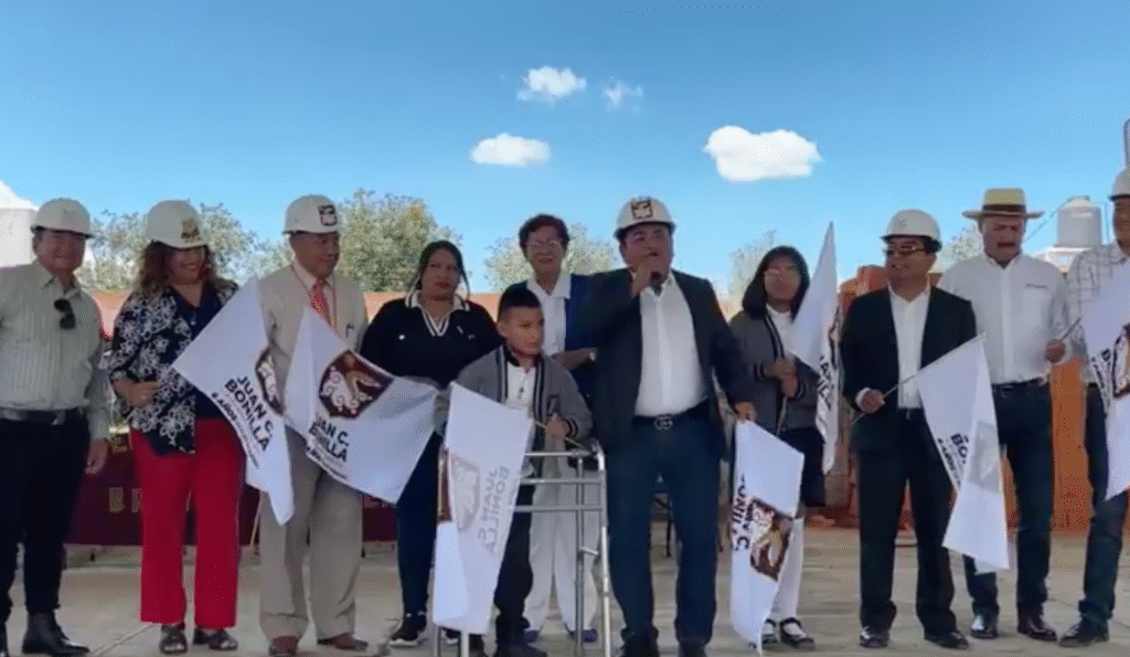 Inicia obra en Telesecundaria Donato Bravo Izquierdo de Juan C. Bonilla
