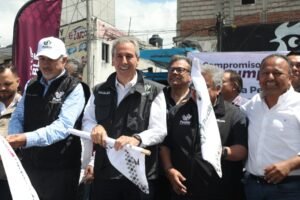 Gobierno de Puebla Capital construye barda para reforzar orden y seguridad en la Central de Abasto
