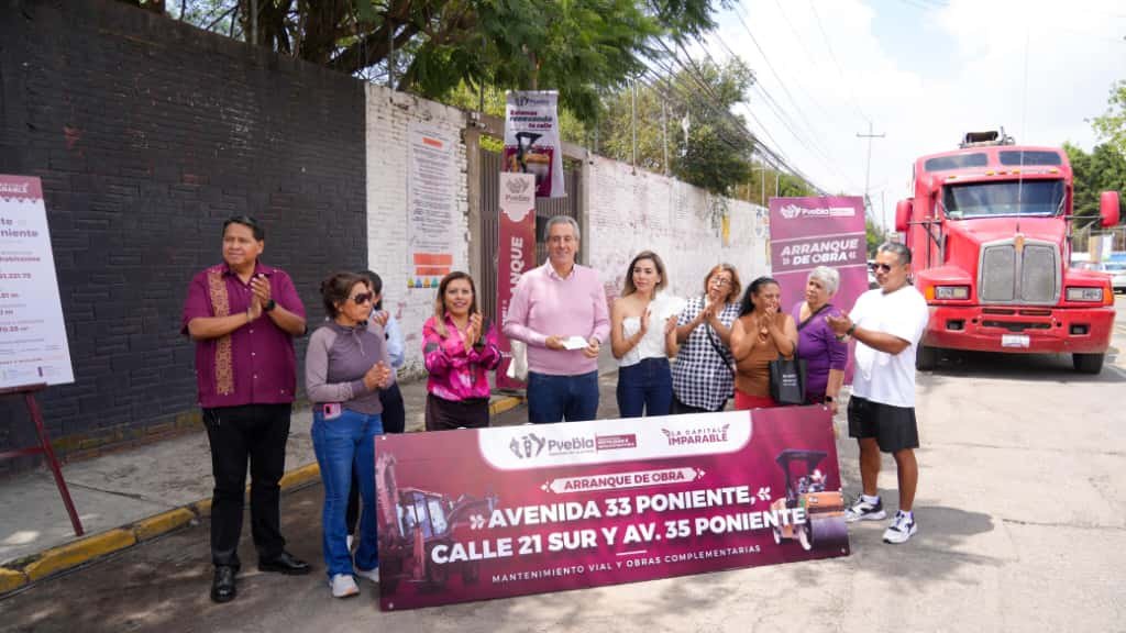 Ayuntamiento de Puebla incluye ciclovía en rehabilitación de 33 Poniente